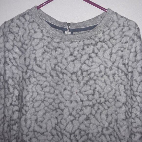 Lou & Gray Ladies, small dark gray w/light gray pattern, soft zipper back dress - Picture 2 of 7